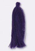 80mm Tassel Thread Embellishment Purple x2