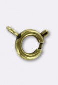 6mm Antiqued Brass Plated Spring Ring Clasp x500