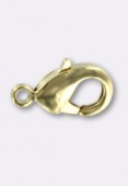 12x7mm Gold Plated Curved Lobster Clasps x200
