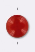 Red Coral ( Dyed ) Smooth Round Bead 3mm x6
