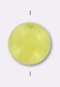 Olivine Jade Gem Round Beads 4mm x6