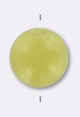Olivine Jade Gem Round Beads 6mm x2