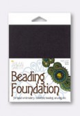 Beadsmith Black Sturdy Soutache Beading Foundation 13.97x10.80cm x1