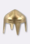 6mm Gold Plated Conic Studs x24