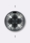 Hematite Round Beads Metallic Gray 10mm x4