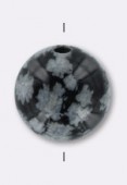 Obsidian Round Beads 8mm x6
