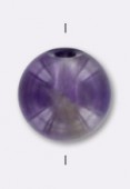 Amethyst Gemstone Round Beads Purple 4mm x24