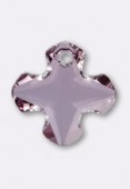 14 mm Austrian Crystals Greek Cross Pendant 6867 Crystal Antique Pink x1
