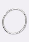 .925 Sterling Silver Circle Spacer Beads 22mm x1