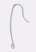 .925 Sterling Silver Graceful Earring Hooks 40x10 mm x1 x1