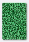 2mm Seed Beads Dark Lime Green Opaque x20g