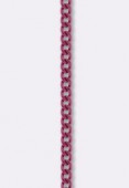 Colorful Oval Cable Chain 1.6mm Pink x20cm