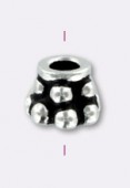 .925 Sterling Silver Bali Style Spacer Bead 4x3 mm x1
