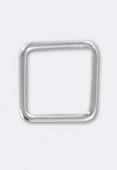 .925 Sterling Silver Square Connector Bead 8 mm x1