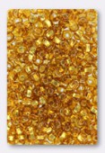 4 mm Seed Beads Topaz Silver-Lined x20g