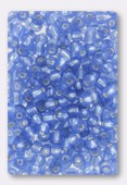 4mm Seed Beads Sapphire Silver-Lined x20g 