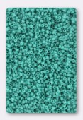 Miyuki Round Seed Beads 15/0 Turquoise Green Opaque x10g