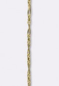 8x2mm Gold Plated Fancy Link Chain x 20 cm