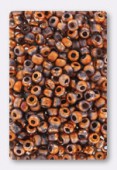 4mm Seed Beads Etched Full Sunset x20g