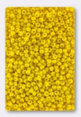 2mm Yellow Opaque Czech Seed Beads x20gr