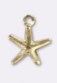 14K Gold Filled Starfish Charm 8 mm x1