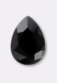 14X10mm Austrian Crystals Pear Fancy Stone 4320 Jet x1