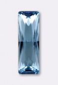 21x7mm 8mm Austrian Crystals Faceted Princess Baguette Fancy Stone 4547 Aquamarine x1
