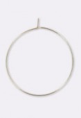 60mm Gold Plated Beading Hoops x2