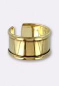 Gold Plated Adjustable Large Ring x1