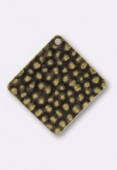 20x20mm Antiqued Brass Plated Hammered Sequin x2 