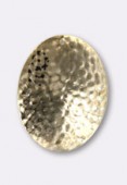 31x24mm Gold Plated Hammered Sequin x2 
