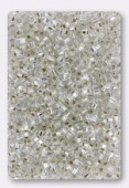 Miyuki Square Beads 1.8 mm SB0001 Crystal Silver Lined x10g