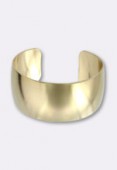 Solid Brass Concave Cuff Bracelet Base 30 mm x1