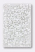 Miyuki Square Beads 1.8 mm SB0402 White Opaque x10g