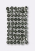 Austrian Crystals Mesh 40001 8x17 mm Silver Black Diamond x1