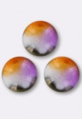 6mm Czech Smooth Round Glass Beads Sunny Magic Colors x24