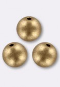 6mm Czech Smooth Round Glass Beads Astec Gold x24