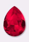 10x7mm Austrian Crystals Pear Shaped 4320 Scarlet F x1
