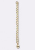Gold filled 14 k Chain Extender Findings W / Ring 50 mm x1