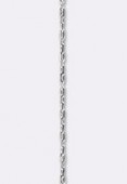 Silver Plated Cobra Round Chain 0.5 mm x20 cm