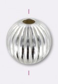 925 Sterling Silver Corrugated Beads 4 mm x6
