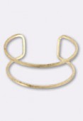 Solid brass Cuff Bracelet Base  30 mm x1