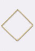 1,1x30mm Gold Plated Square Stamping  x1