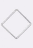 1,1x30mm Silver Plated Square Stamping x1