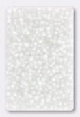 2mm White Matte Seed Beads x20g