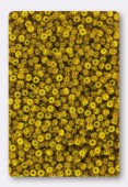 2mm Mustard Stripes Seed Beads  x20g