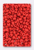 4mm Seed Beads Brick Red Opaque x20g