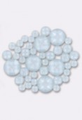 3mm / 5 mm / 7 mm Austrian Crystals Hotfix Flatback Rhinestones 2028  Crystal Powder Blue M Hfx 42