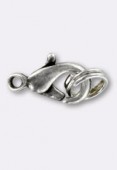 10x6mm Silver Hold Curved Lobster Clasp    x1