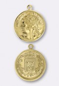 22mm Gold Plated French Republic Madallion  x1